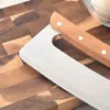 Cortador de Pizza de Media Luna de Acero Inoxidable Gancho para Horno de Pizza Cuchillo para Turrón de Doble Mango Herramienta para Hornear Pizza Cuchillo Basculante para Pan