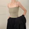 Estilo Deseo Puro Spice Girl Camisola Ropa de Mujer Primavera y Otoño Ropa Interior Top Tubo con Almohadilla en el Pecho Top Básico Envolvente para Ropa Exterior en Verano