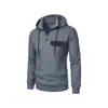 Sudadera con capucha de manga larga para hombre, nueva, simple, moderna, holgada, con cuello, top deportivo para hombre, para primavera y otoño