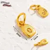 Cuentas Espaciadoras Perforadas Estilo Chino Chapadas en Cobre Antiguo Oro de 18 Quilates Cuentas Sueltas Colgante Pequeño Pulsera DIY Collar Accesorios de Joyería Decoración Colgante