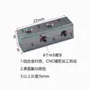 Conector de Barra de Aluminio Larga de 4 Agujeros Conector de Junta Móvil M4 M3 Conector Puente Adaptador de Fijación de Máquina