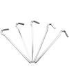 Pregos de Chão Espessos e Estendidos para Barracas de Camping ao Ar Livre, Pregos de Fixação à Prova de Vento, Conjunto de Pregos de Aço para Toldo de Praia 20/30/40cm