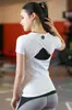 Novas Roupas de Yoga Tops Esportivos Camiseta Roupas Roupas Fitness Feminino Corrida Slim Primavera e Verão Camisa Polo Manga Curta