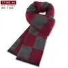 2025 Bufanda Nueva de Lana para Hombre Mezclada Invierno Cálida Engrosada Bufanda para Hombre Fabricante Lista para Enviar Venta al por Mayor