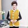 Chaleco chaqueta floral pequeño para exteriores ropa para padres e hijos versátil cuello de pelo chaleco con hebilla para mujer chaleco slim estilo western