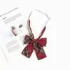 Estilo Japonés JK Corbata de Lazo Roja para Mujer Estilo Universitario Ropa con Lazo Accesorios Marinetwear Decoración de Camisa Flor en el Cuello de Mujer Moda