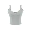 Top Camisola Patchwork de Renda Estilo Hot Girl Retrô, Novo Top Curto Slim de Verão com Costas Abertas para um Look Estiloso