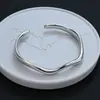 Pulsera Geométrica Lisa de Onda de Alta Gama para Mujer, Estilo Sencillo y Fresco, Pulsera Versátil, Accesorios Transfronterizos