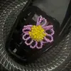Acessórios de Flor de Sapato de Cristal Resistentes Estilo Coreano com Lantejoulas Bordadas, Franjas de Cristal Exquisite de Estilo Leve de Luxo