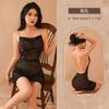 Lencería Sexy Tao Nai'Er, Uniforme Sexy, Brillante para Club Nocturno, Tentación Caliente, Bata de Noche de Gama Alta sin Espalda con Cadena que se Ajusta a la Cadera
