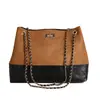 Bolso tote nuevo y elegante con cierre de candado, correa de cadena y correa para el hombro, con gran capacidad, diseño de rombos y un diseño sencillo, adecuado para exportación