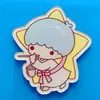 Broche de Acrílico Estrellas Gemelas Harajuku Insignia de Dibujos Animados Accesorios para Bolsos Estilo Carcasa de Teléfono DIY Lazo