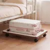 Estante de Almacenamiento Debajo de la Cama para Dormitorio Base de Cama Portátil Estante para Maletas con Ruedas Caja de Gran Capacidad Almacenamiento Tablero de Almacenamiento
