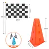 Bandeira de corrida F1, bandeira de sinal de largada, bandeira de pista, bandeira de comando de linha de largada/chegada, bandeira quadriculada preto e branco, bandeira de kart