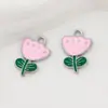 Moda Europeia e Americana Acessórios de Joias de Rosa Acessórios Liga de Zinco Folha com Gotejamento de Óleo Pulseira Brincos Acessórios de Joias Atacado