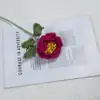 Hilo de Peonía Flor de Ganchillo Flor Tejida DIY Decoración del Hogar Flor Regalo de Festival de Primavera Boda Flor Artificial