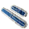 Mop de Poeira Espessado, Mop Plano Grande, Uso Duplo para Limpeza Seca e Úmida, Mop Giratório para Chão, Mop de Fio de Algodão, Sem Cobre e Zinco, Limpeza em Uma Etapa