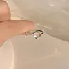 Anillo de Piedra Lunar Transfronterizo para Mujer Lujo Ligero Diseño de Nicho Anillo para Dedo Alta Gama Moda Personalidad Anillo Abierto