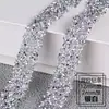 Fita de strass de 1,2 cm de largura fita de strass dupla face com adesivo de suporte tiras de strass hot-fix sapatos bolsas strass de cristal para colar roupas strass