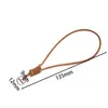 Lanyard de Cuero Gamuzado con Hebilla de Metal para Colgante, Lanyard de Cuero Gamuzado Semi-Terminado, Colgante Tejido a Mano, Lanyard de Muñeca
