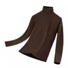 Camiseta Térmica de Manga Larga con Cuello Medio para Hombre, Ropa Interior Cálida de Doble Cara con Forro Polar, Adecuada para Usar Debajo de un Traje, Camiseta de Capa Base para Otoño e Invierno