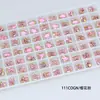 Dongzhou Crystal 6*8 Tachuelas Pequeñas Redondas para Uñas, Forma Oblonga con Esquinas Redondeadas, Base Puntiaguda, Strass de Vidrio K9 Super Brillante, Accesorios para Joyería DIY