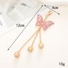 Novo Pingente de Borboleta Olhos Pretos Liga de Zinco DIY Furo Acessórios de Sapato Acessórios de Cristal Strass Capa de Celular Beleza