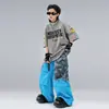 Ropa infantil moderna de street dance hip-hop trajes de manga corta para niños y niñas atuendos de actuación de baile hip-hop para niños para actuaciones callejeras