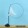 Vara de Brinquedo para Gatos Cabeça de Reposição Formato de Animal de Desenho Animado Conjunto de Cabeças de Pena para Gatos Brinquedo de Autoentretenimento para Gatos