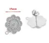 Pendientes de Acero Inoxidable de Moda con Diseño Calado para Oreja Pendientes Chapados al Vacío en Oro de 18 Quilates Materiales para Joyería Hecha a Mano DIY