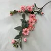 Tela recubierta camelia flores artificiales para decoración del hogar, hotel, centro comercial y boda, ramo de flores artificiales