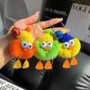 Piel de Conejo Rex Sintética Cosas Buenas Suceden Colgante para Llavero Bola de Felpa Decoración para Mochila Evento de la Empresa Persimmon Regalo