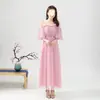 Vestidos de dama de honor con un encanto etéreo para un grupo de hermanas, ajustados, sencillos y elegantes, adecuados para actuaciones de coro y graduación, directo de fábrica