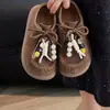 Zapatos Retro Boken Casuales Estilo Occidental para Niña Pequeña Otoño 2025 Nuevos Zapatos para Niños Color Puro Zapatos tipo Gorro para Niñas Zapatos de Piel