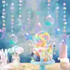 Decoraciones de Actividades de Temporada de Regreso a Clases con Temática Oceánica de Verano para Jardín de Infantes Adornos Colgantes de Cumpleaños Medusas Burbujas Banderines