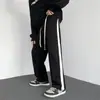 Pantalones Deportivos Casuales para Hombre Primavera y Otoño 2026, Pierna Recta, Largo Tres Cuartos, Corte Holgado, Marca de Moda, Bloque de Color, Estilo Hong Kong, Versión Coreana para Estudiantes, Pantalones de Moda