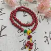 Colgante de Loto de Arena Dorada Morada, Cuentas de Oración, Pulsera de Múltiples Círculos, Popular en Transmisión en Vivo, Fuente de Suministro para Regalos, Estilo de Cuentas Budistas Coleccionables