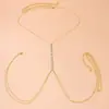 Accesorios sencillos para el pecho, ropa interior sexy y brillante, accesorios a juego, cadena corporal para la playa, nuevo transfronterizo