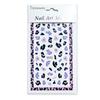 Internet Vermelho Nail Art Stickers Leopardo Europeu e Americano Animal Textura pintado à mão Cartoon Nail Art Stickers Little Red Book Decoração Adesivos de unhas