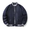 Uniforme de béisbol con inserciones de color para hombre, chaqueta de piloto americana de primavera y otoño para hombre y mujer, chaqueta de pareja igual, chaqueta de ropa de trabajo de moda ins
