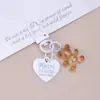 Llavero de Oso Corazón Color Gelatina Estilo Fresco Lindo Femenino Regalo de Pareja Colgante Campana Adorno Pequeño