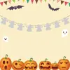 20.24 millones Colgante Decoración Fiesta de Halloween Flor Artesanía de Papel Calavera Fantasma Costura Bandera de Papel Suministros para Fiesta