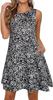 Fábrica de Origen Transfronterizo Ropa de Verano para Mujer Vestido sin Mangas Impresión Digital 3D Flor de Planta Hawaiana Vestido Largo Mujer