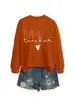 Maestro agradecido Amazon eBay sitio independiente moda europea y americana versátil mujer holgada sudadera de otoño e invierno