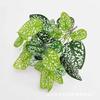 Suministro Directo de Fábrica de 7 Plantas Verdes Simuladas de PVC, Estrellas de Rábano Verde, Hojas Falsas, Regalos, Decoración de Habitación de Boda, Adornos Decorativos