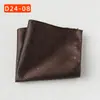 Bolsillo de la Camisa del Traje Bufanda Banquete de Bodas Negocios Poliéster Seda Bufanda Cuadrada Pequeña Pañuelo de Bolsillo Fábrica de Shengzhou Pañuelo Rayado para Hombres
