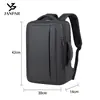 Mochila executiva, grande capacidade, resistente à água, adequada para o trajeto diário e viagens de negócios, com compartimento para laptop e uma alça para fixar na mala, tornando-a uma mochila de viagem portátil