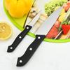 Juego de cuchillos de cocina de acero inoxidable de nueve piezas, cuchillo de chef con tabla de cortar, cuchillo para frutas, tijeras, rallador de melón, tarjeta de succión de doble cara