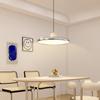 Lustre de Restaurante Estilo Francês Creme Médio para Mesa de Jantar Espectro Completo UFO Feijão de Leite Proteção Ocular Vintage Criativo Lâmpadas de Linha Suspensa