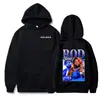 Hoodie 2025 Novo Comércio Exterior Modelagem Solta Onda Rod 90s com Estampa Gráfica de Cantor